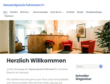 Tablet Screenshot of hausarztpraxis-fuhrmann.de